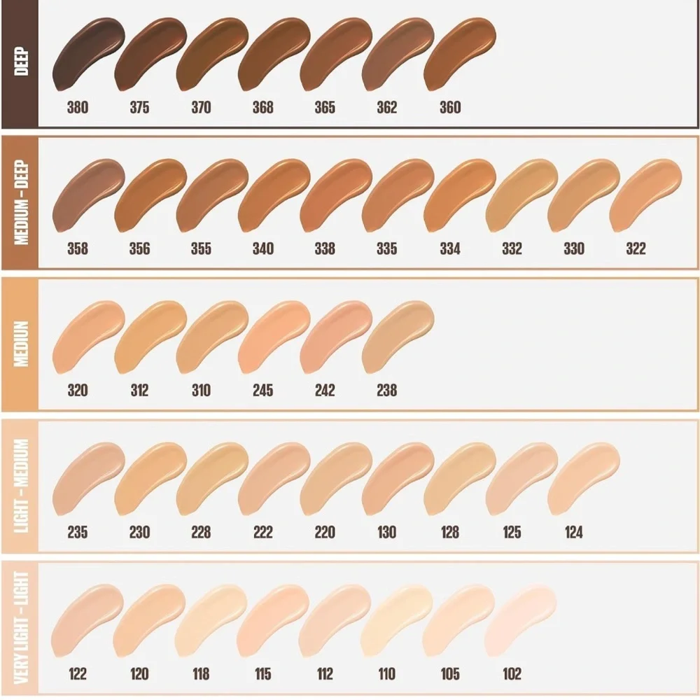 Maybelline Fit Me Matte + Poreless Liquid Oil-Free‎ Foundation Makeup,